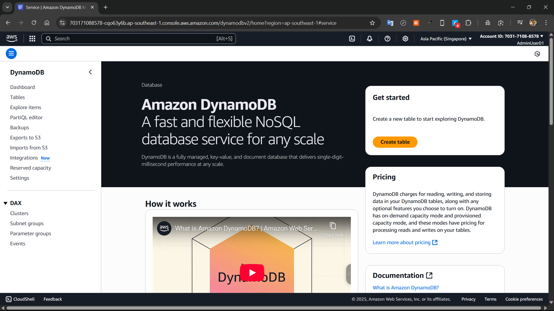 dynamoDB