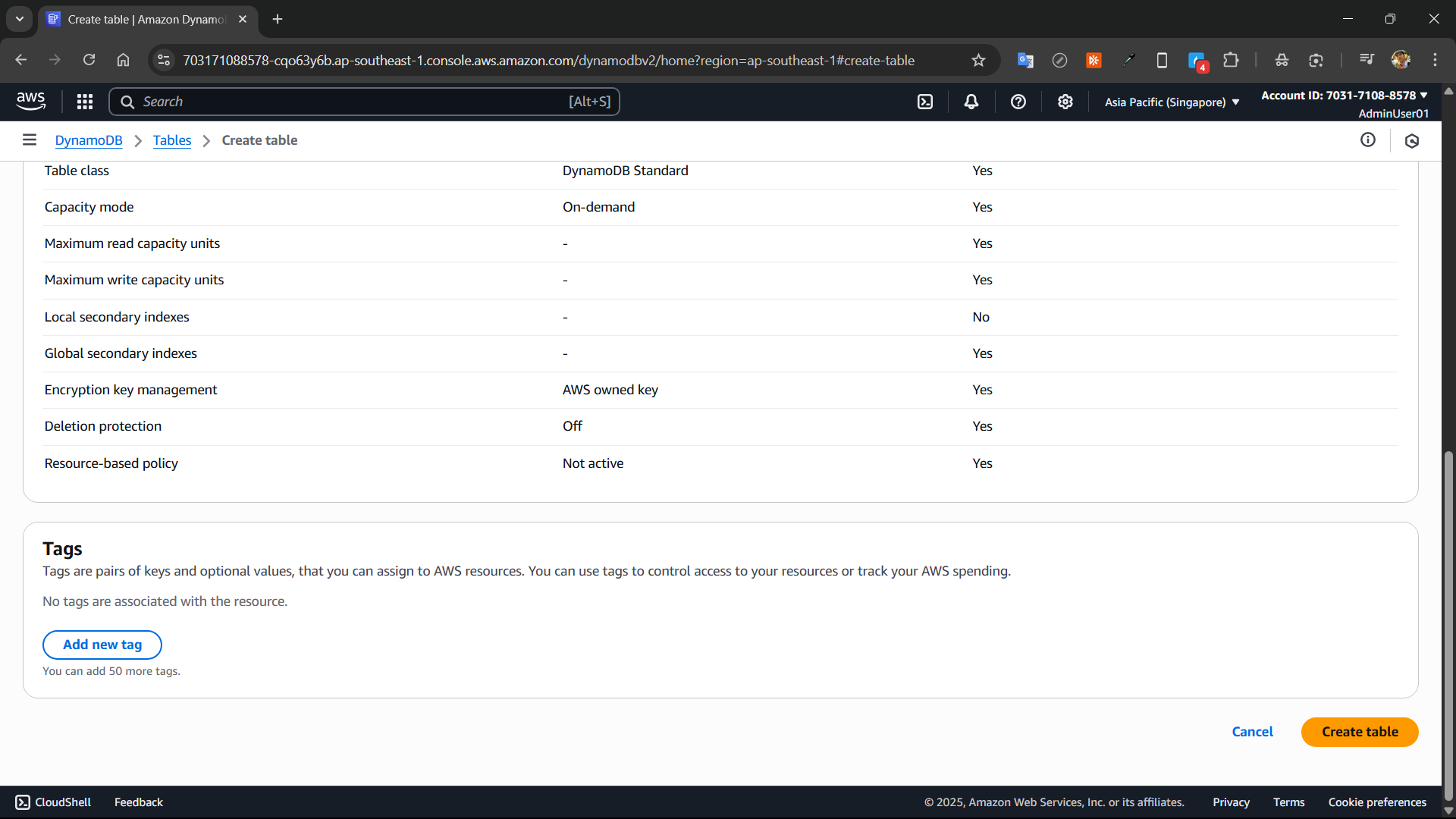 dynamoDB